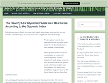 Tablet Screenshot of lowglycemic-foods.com